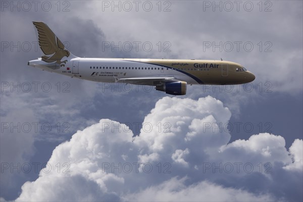 A9C-AM Gulf Air Airbus A320-214 in flight