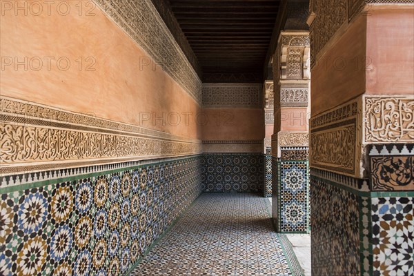 Pillars and wall mosaics