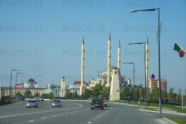 Highway and Akhmad Kadyrov Mosque