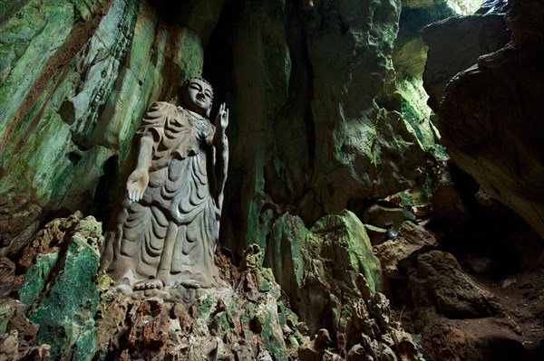 Cave temple on one of the Marble Mountains