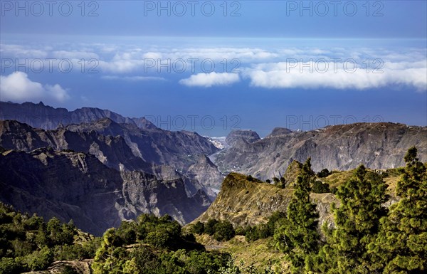 Volcanic mountain landscape