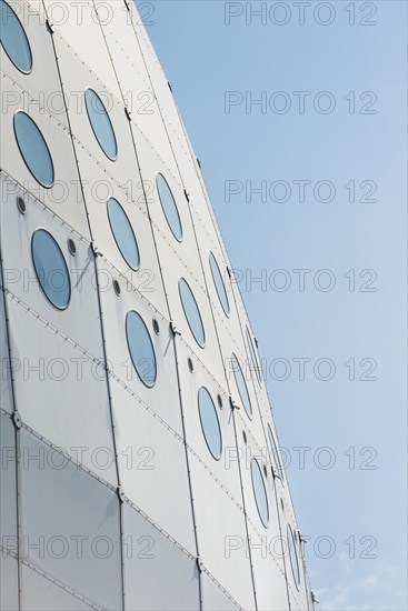 Detail of the sphere-shaped Stockholm Globe Arena