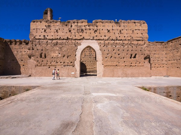 Historic ruins of the El Badi Palace