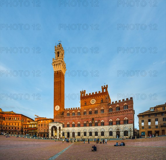 Palazzo Pubblico with Mangia Tower and Chapel