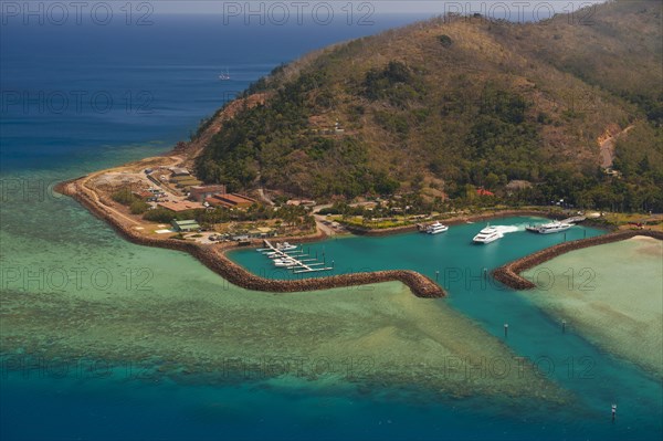 Aerial view of the Whitsunday Islands