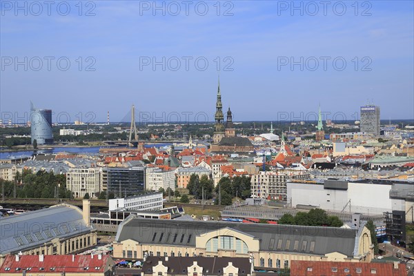 Historic centre with St. Peter's Church and Riga Cathedral