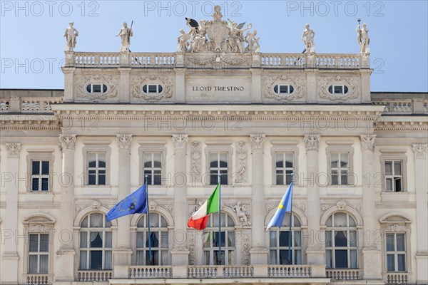 Flags at the Palazzo del Lloyd