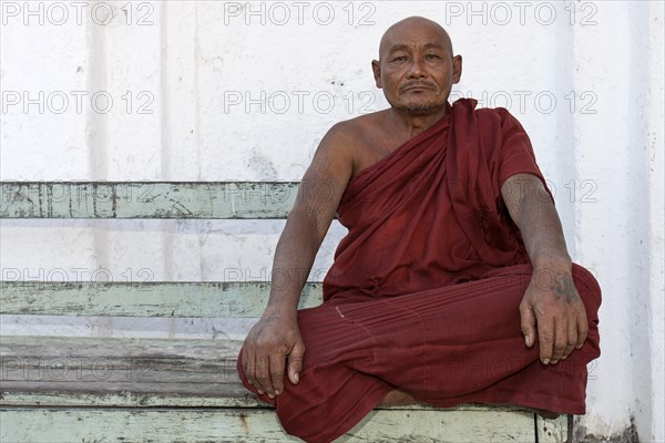 Monk at the Shwe Yaunghwe Kyaung Monastery