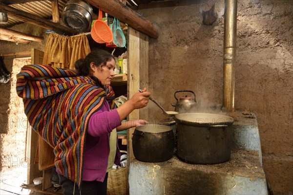 Young woman preparing a quinoa dish