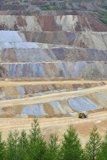 Dump Truck in ore mining