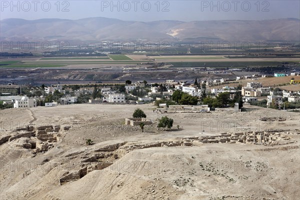 View of the archaeological site of Pella