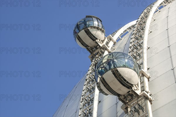 Sky View view cabins on the dome of the event arena Ericsson Globe