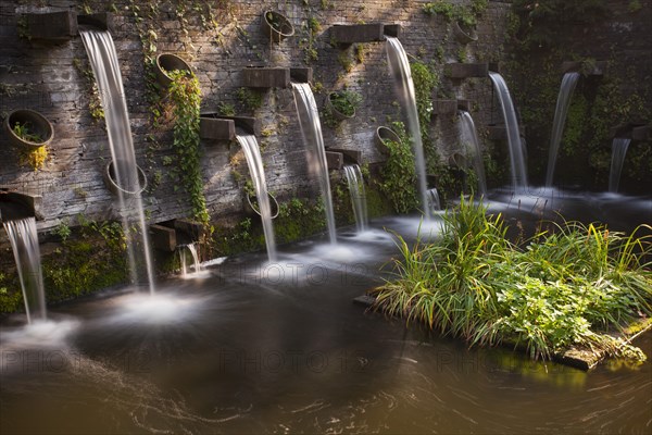 Fountains in the park Planten un Blomen