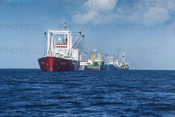 Chinese fishing trawlers