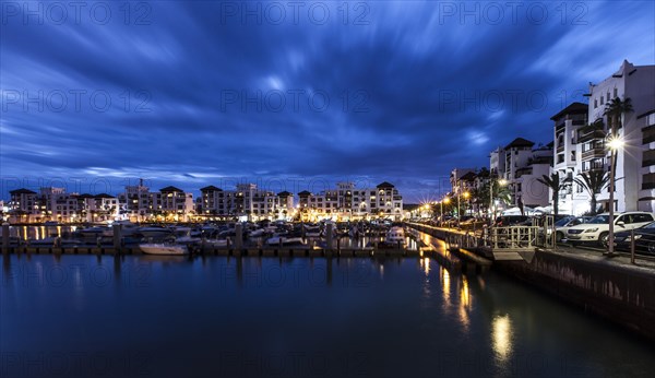 Harbor in the evening light