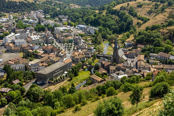 The low city of Saint Flour