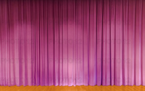A curtain in purple