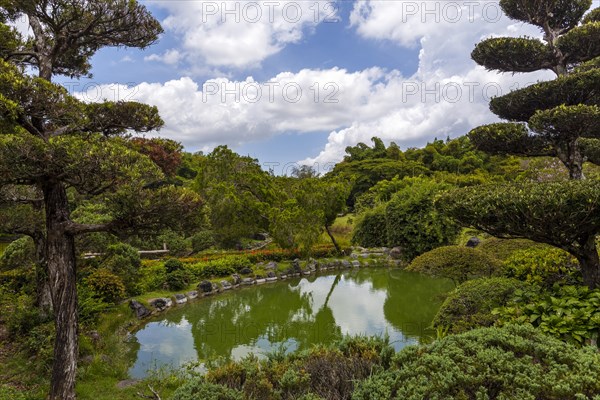 Lake in the Japanese Garden at the Jardin Botanico National Dr. Rafael Maria Moscoso