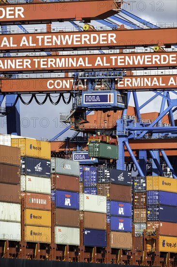 Altenwerder container terminal in the Port of Hamburg