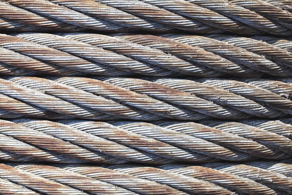 Old steel cable