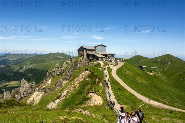 Mountain station of the cable car of Sancy