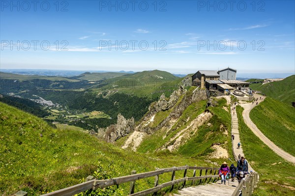 Mountain station of the cable car of Sancy