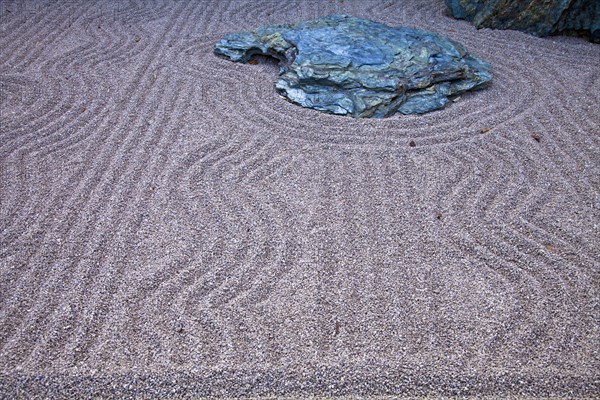 Zen garden at Japanese gardens in Larvotto