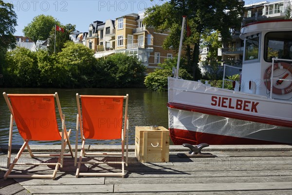 Deck chairs at the Muehlenkamp pier