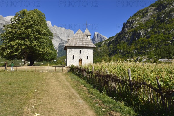 Historic Catholic church in Theth National Park