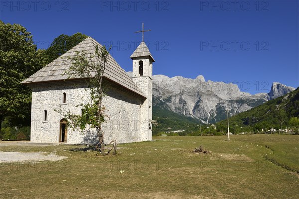 Historic Catholic church in Theth National Park