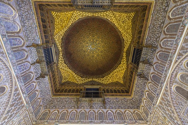 Ornately decorated ceiling