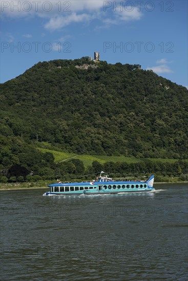 Passenger ship 'Moby Dick' travelling on the Rhine