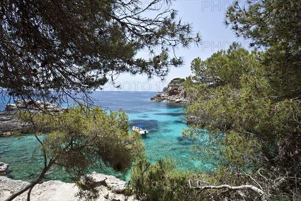 Rock-lined bay of Calo des Moro