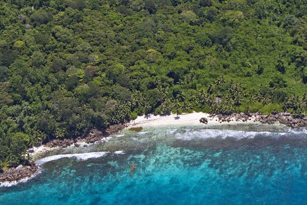 South coast and beach of Anse Petite Marie-Louise