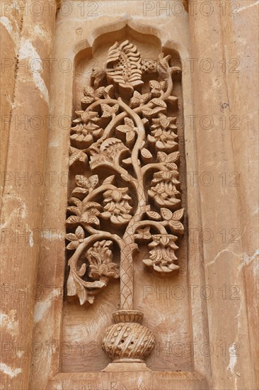 Ornate decorations on a turbe or tomb