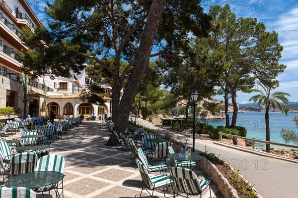 View from the Cala Fornells Hotel to the bay of Cala Fornells