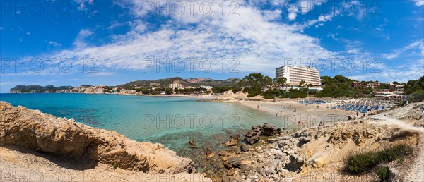 Bay with hotels on the Costa de la Calma