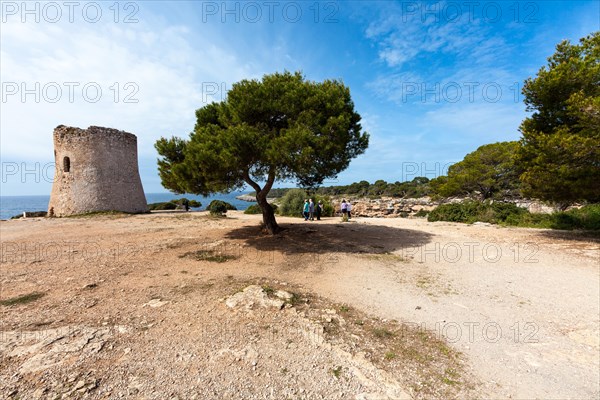 Old watchtower on the coast of Cala Pi