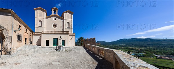 Castle or fortress of Arta with the pilgrimage church of Santuari de Sant Salvador
