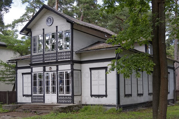 White old wooden house