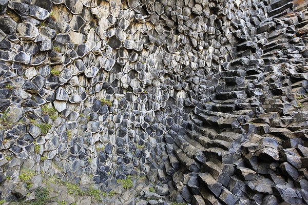 Hexagonal basalt columns