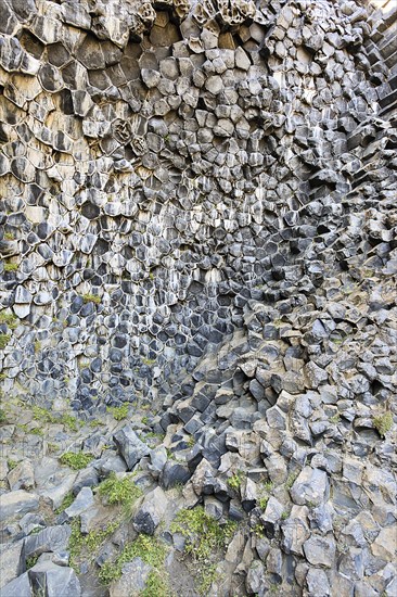 Hexagonal basalt columns