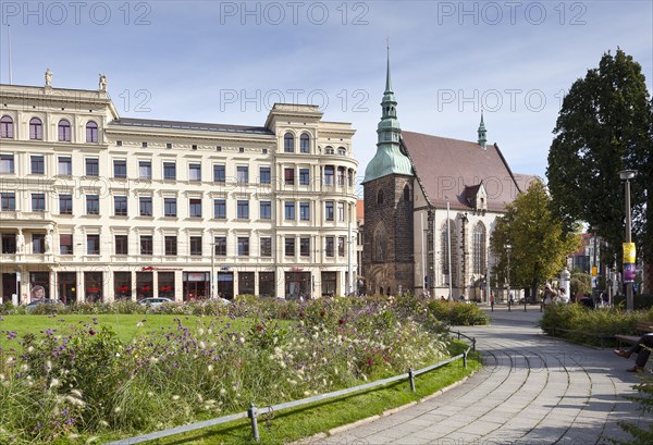 Frauenkirche church on Postplatz square