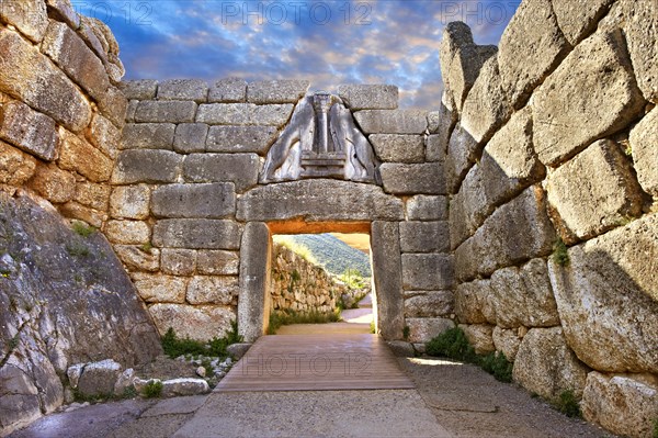 Mycenae Lion Gate and citadel walls