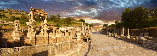 The Fountain of Emperor Trajan and Curetes Street