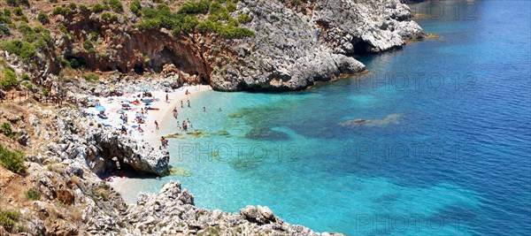 Cove beach at Riserva Naturale dello Zingaro