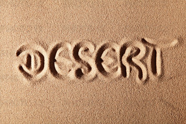The word DESERT