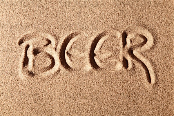 The word BEER