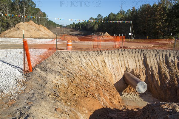 Construction of the southern portion of the Keystone XL pipeline