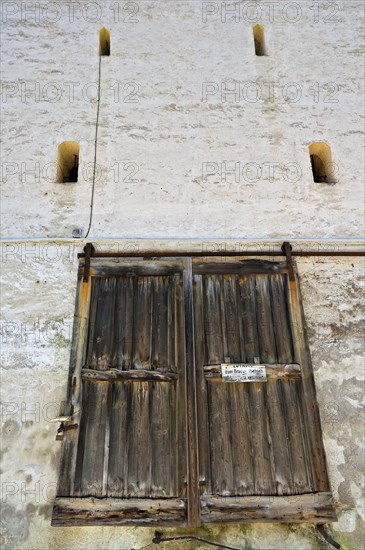 Old wooden door